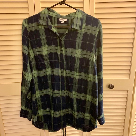 Splendid Flannel Button Down - Picture 1 of 3